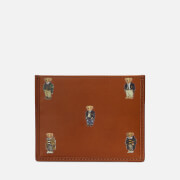 Polo Ralph Lauren Men's Smooth Leather Bear Logo Card Case - Tan