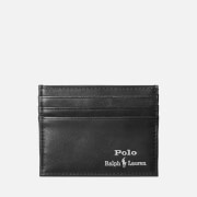 Polo Ralph Lauren Men's Smooth Leather Gold Foil Cardholder - Black