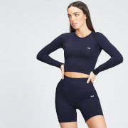 MP Women's Shape Áo dài tay liền mạch - Hải quân