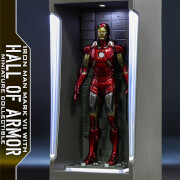 Hot Toys Movie Masterpiece Compact - Miniaturfigur: Iron Man 3 - Iron Man Mark 7 (mit Hall of Armor)