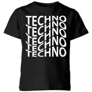 Techno Kids' T-Shirt - Black
