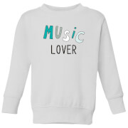 Music Lover Kids' Sweatshirt - White