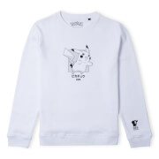 Pokémon Pikachu Jump Unisex Sweatshirt - White