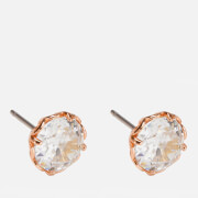 Kate Spade New York Women's Round Earrings - Clear/Rose Gold