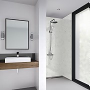 Wetwall 1200mm square edge laminate - galaxy white