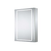 Castor Single Door LED Mirror Cabinet 500x700mm