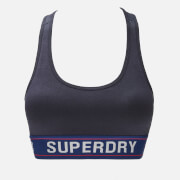 Superdry Women's Sportstyle Essential Crop Bra - Deep Navy