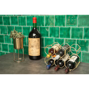 Iron Gold Foldable Wine Rack