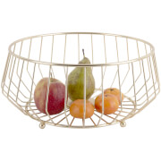 Iron Gold Plated Linea Fruit Basket