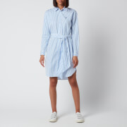 Polo Ralph Lauren Women's Long Sleeve Dress - White/Blue