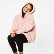 Blush Pink Hooded Blanket - Kids