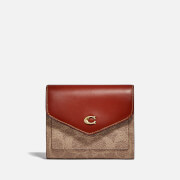 Coach Women's Colorblock Coated Canvas Signature Wallet - Tan Rust