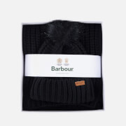 Barbour Women's Saltburn Beanie And Scarf Set - Black
