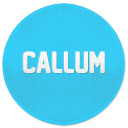 Decorsome Embossed Callum Round Bath Mat