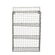Nkuku Locker Room Shelf - Distressed Grey - 52 x 33 x 16cm