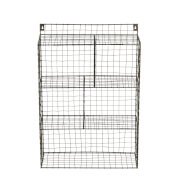 Nkuku Locker Room Shelf - Distressed Grey - 66 x 46 x 18cm