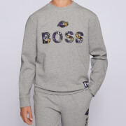 BOSS X NBA Men's Lakers Crewneck Sweatshirt - Medium Grey