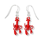 Friends the TV Series 3D Lobster Dangle Earrings - Red