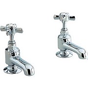 Bensham Chrome Cross Head Bath Taps