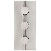 Forge Concealed Shower Valve Triple Thermostatic - Stainless Steel