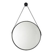 Noir Round Mirror 60mm - Black
