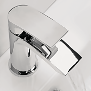 Flow Chrome Basin Mixer Tap with Flip Top Waste