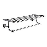 Traditional Chrome Towel Shelf