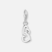 THOMAS SABO Women's Charm Pendant Hearts - Plain