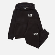 EA7 Boys' Sporty Core Identity Fleece Tracksuit - Black