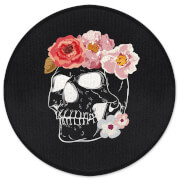 Decorsome Flower & Skull Round Bath Mat