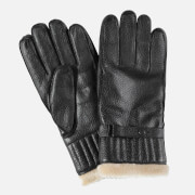 Barbour Heritage Men's Leather Utility Gloves - Black