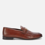 Walk London Men's Terry Trim Leather Loafers - Brown