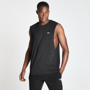 Męska koszulka bez rękawów z kolekcji MP Essentials Drirelease z obniżonymi wycięciami na ramiona – czarna