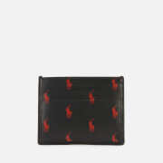 Polo Ralph Lauren Men's All Over Print Card Case - Black/Red