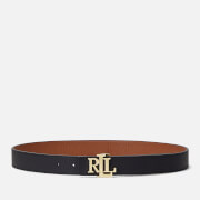 Lauren Ralph Lauren Women's Reversible 30 Medium Belt - Black/Lauren Tan