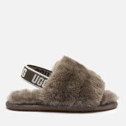 UGG Toddlers' Fluff Yeah Slide Slippers - Charcoal
