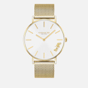 Coach Women's Perry Mesh Strap Watch - Gold