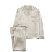 Freya Silk Pyjamas - Moonlight Grey