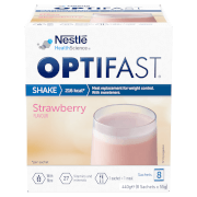OPTIFAST Shakes - Strawberry - 1 Month Supply (32 Sachets)