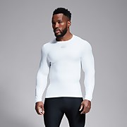 MENS THERMOREG LONG SLEEVED TOP WHITE - XS