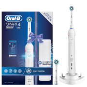 Brosse à dents électrique rechargeable Oral-B Smart 4 4000N - Blanc