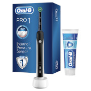 Oral-B Pro 1 650 Electric Toothbrush and Toothpaste - Black