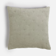 ïn home Cotton Velvet Cushion - Sage - 50x50cm