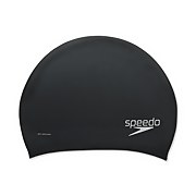 Silicone Long Hair Cap - Black | Size One Size