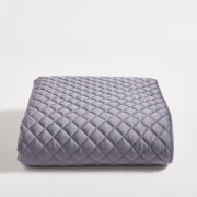 ïn home Diamond Quilted Velvet Throw - Dark Grey