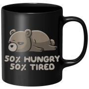 Hungry And Tired Mug - Black