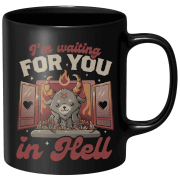 Waiting For You Mug - Black