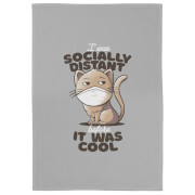 Socially Distant Cat Tea Towel