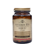 Solgar Vitamin D3 1000 IU (25 mcg) Chewable Tablets