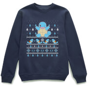 Pokémon Jingle Shells Unisex Christmas Jumper - Navy